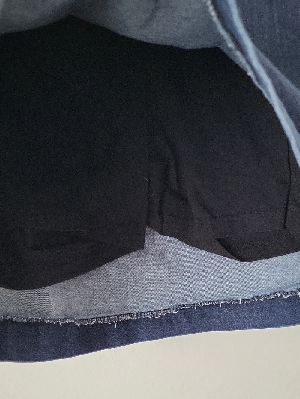 croft & barrow Navy Denim Skort - Picture 2 of 7